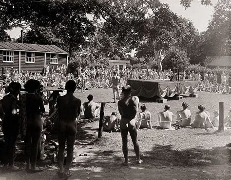 family nude vintage|Beauty contest at a nudist camp, PA., 1965 .